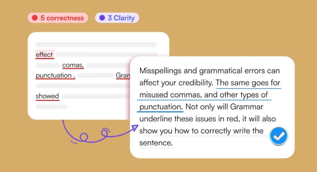 WhiteSmoke grammar checker correcting writing mistakes