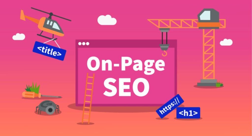 On page seo techniques including title tags meta descriptions and content structure