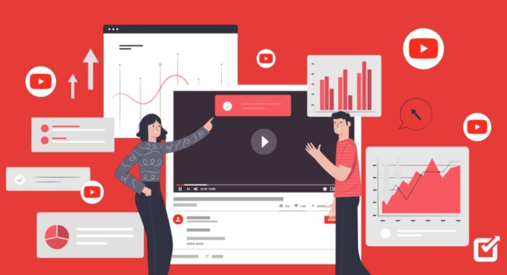YouTube SEO Tools workflow showing keyword research, metadata optimization, and performance tracking